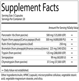 Inflammation Relief - Systemic Enzyme Formula