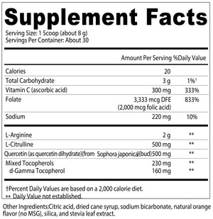 Performance Pre - Effervescent Nitric Oxide Formula