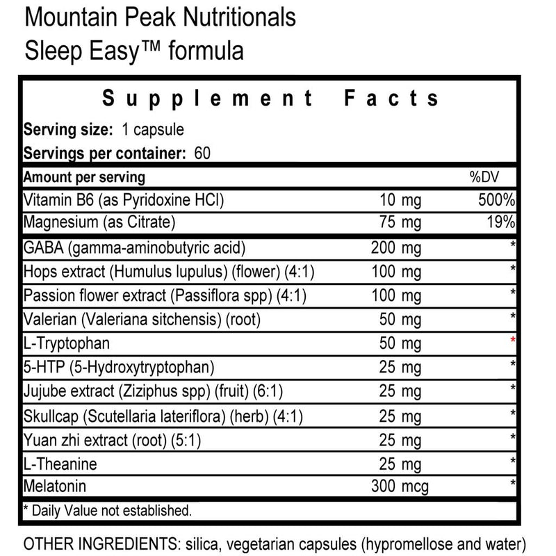 Sleep Easy Formula Natural Supplement for Sleep The Natural